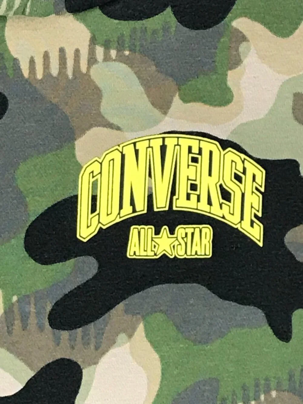 Converse Kid's Small 8-10 Camouflage Long Sleeve Hoodie Sweatshirt